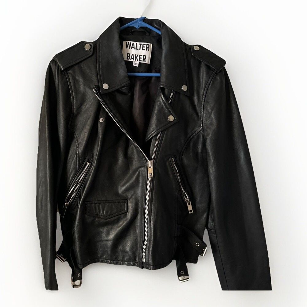 Walter Baker Women’s XL Lamb Leather Moto Jacket